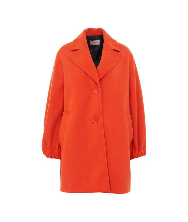 KAOS <BR>
Midi Coat <BR>
Orange <BR>