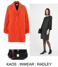 Load image into Gallery viewer, KAOS &lt;BR&gt;
Midi Coat &lt;BR&gt;
Orange &lt;BR&gt;
