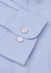 BROOK TAVERNER <BR>
Classic, Oxford, Button Down Collared Shirt <BR>
Blue <BR>
