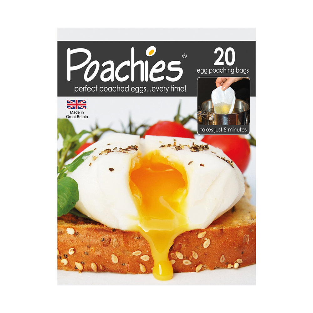 POACHIES <BR>
20, Egg Poaching Bags <BR>