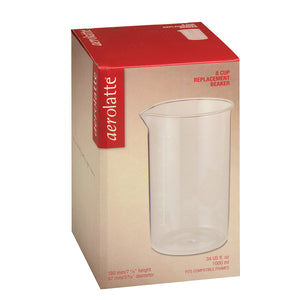 AEROLATTE <BR>
Replacement Glass for 8 Cup Cafetiere <BR>