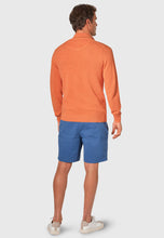 Load image into Gallery viewer, BROOK TAVERNER &lt;BR&gt;
Ricky 1/4 Zip Sweater &lt;BR&gt;
Salmon &lt;BR&gt;
