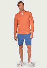 Load image into Gallery viewer, BROOK TAVERNER &lt;BR&gt;
Ricky 1/4 Zip Sweater &lt;BR&gt;
Salmon &lt;BR&gt;
