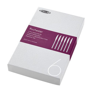 STELLAR <BR>
Rochester Polished Set Of 6 Steak Knives Gift Box <BR>