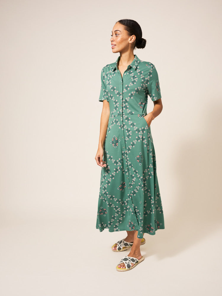 WHITE STUFF <BR>
Rua Jersey Shirt Dress <BR>