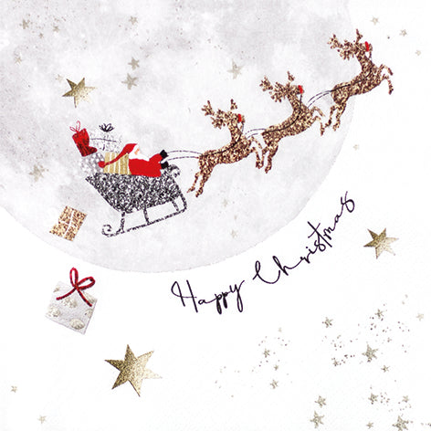 EDDINGTONS <BR>
Christmas Santa Ride Paper Napkins <BR>