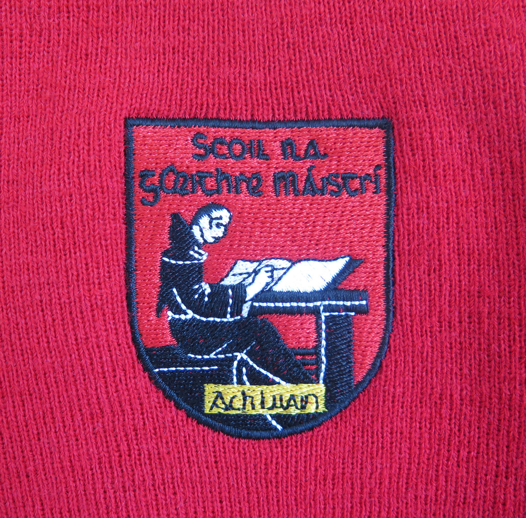 SCOIL NA GCEITHRE MAISTRI <BR>
Wool Jumper <BR>
Red Crested <BR>