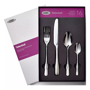 STELLAR <BR>
Tattershall 16 Piece Stainless Steel Cutlery Set.<BR>