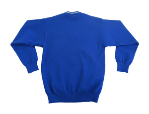 TUBBERCLARE NS <BR>
V Neck Jumper <BR>
Wool <BR>
Blue <BR>