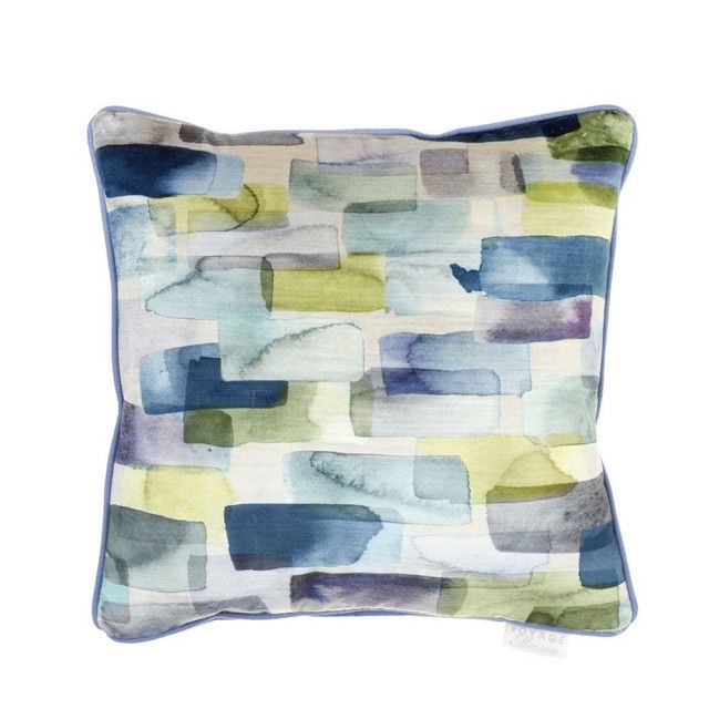 VOYAGE MAISON <BR>
Zinnia Blue Cushion 43x43cm <BR>