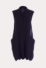 Load image into Gallery viewer, PERUZZI &lt;BR&gt;
Sleeveless Knit Gilet &lt;BR&gt;
Black &lt;BR&gt;
