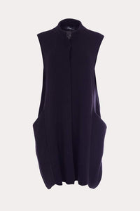 PERUZZI <BR>
Sleeveless Knit Gilet <BR>
Black <BR>