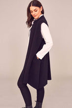 Load image into Gallery viewer, PERUZZI &lt;BR&gt;
Sleeveless Knit Gilet &lt;BR&gt;
Black &lt;BR&gt;
