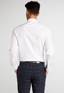ETERNA<BR>
Long Sleeve Slim Fit Shirt <BR>
White <br>