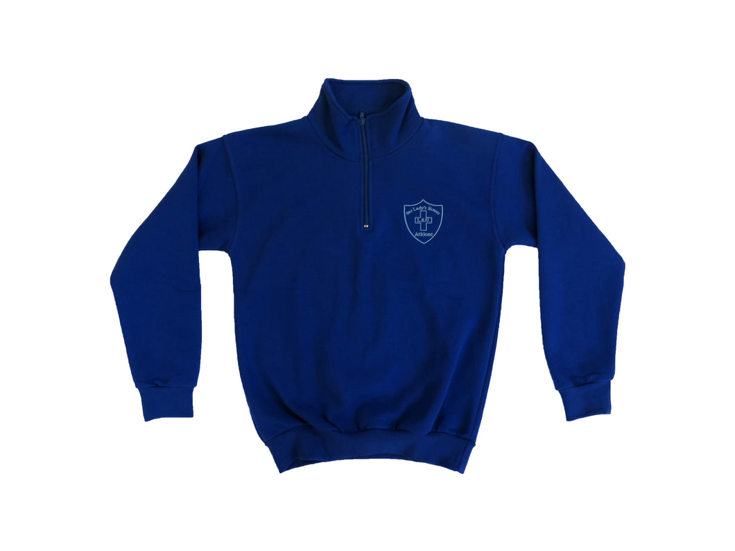 OUR LADY'S BOWER <BR>
Crested Sweatshirt <BR>
Blue <BR>