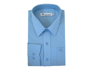 SCHOOL SHIRT <BR>
Blue/Grey <BR>