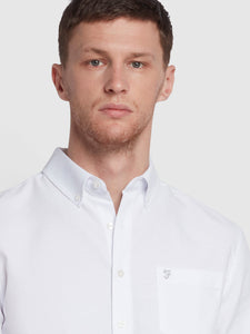 FARAH <BR>
Drayton Short Sleeve Oxford Shirt <BR>