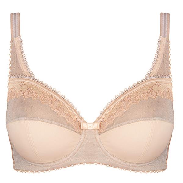 42B Playtex Classic Microfiber Bra Support Full Cup P02ZF Underwired - Beige