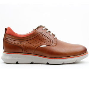 FLUCHOS <BR>
Leather Lightweight Mens Casual Laced Leather Shoes <BR>
Tan <BR>