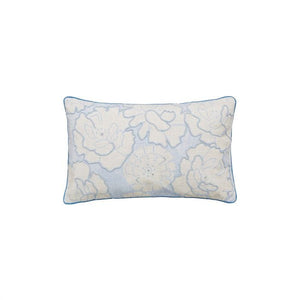 KATIE PIPER <BR>
Be Still Foliage <BR>
Blue <BR>
Duvet Set, Embroidered Cushion <BR>