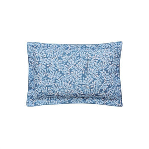 KATIE PIPER <BR>
Be Still Foliage <BR>
Blue <BR>
Duvet Set, Embroidered Cushion <BR>