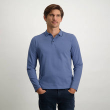 Load image into Gallery viewer, STATE OF ART &lt;BR&gt;
Long sleeved cotton polo in regular fit &lt;BR&gt;
