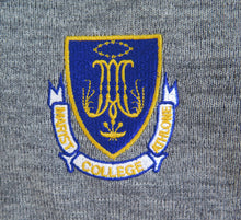 Load image into Gallery viewer, THE MARIST COLLEGE&lt;BR&gt;
Wool Mix Jumper &lt;BR&gt;
Grey with crest &lt;BR&gt;
