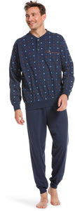 ROBSON <BR>
Mens Pyjamas with cuff pants <BR>
Aqua green <BR>