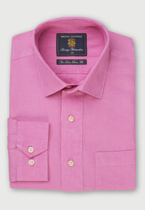 BROOK TAVERNER <BR>
Popover Linen Shirt <BR>
Rose <BR>