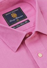 Load image into Gallery viewer, BROOK TAVERNER &lt;BR&gt;
Popover Linen Shirt &lt;BR&gt;
Rose &lt;BR&gt;
