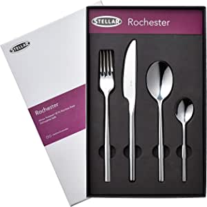 STELLAR <BR>
16 piece Rochester Stainmless Steel Cutlery Set <BR>