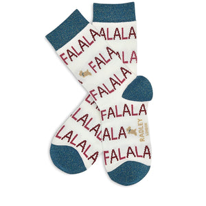 RADLKEY <BR>
Boxed set of 3 Socks 'Its Christmas' <BR>
Natural <BR>