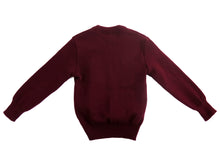 Load image into Gallery viewer, ST. PAULS NS &lt;BR&gt;
Acrylic V Neck Jumper &lt;BR&gt;
Crested Wine &lt;BR&gt;

