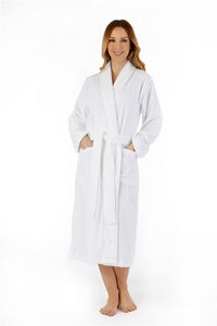 SLENDERELLA <BR>
Waffle Velour 100% Luxury Cotton Wrap <BR>
White <BR>