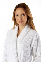 Load image into Gallery viewer, SLENDERELLA &lt;BR&gt;
Waffle Velour 100% Luxury Cotton Wrap &lt;BR&gt;
White &lt;BR&gt;
