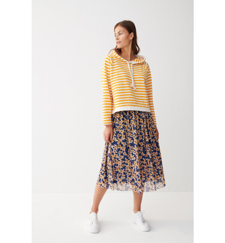MORE & MORE <BR>
Striped Hoody <BR>
Mango <BR>